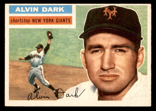 1956 Topps Baseball #148 Alvin Dark Giants EX-MT Gray 551824