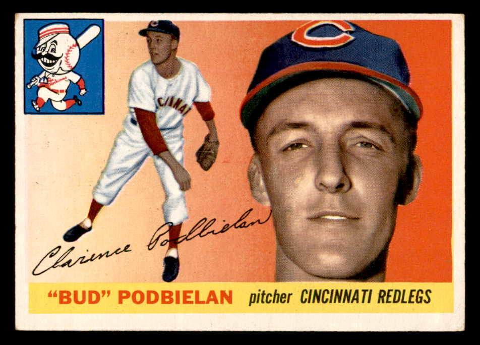 1955 Topps Baseball #153 Bud Podbielan Reds EX-MT 551828