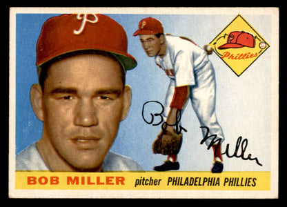 1955 Topps Baseball #157 Bob Miller Phillies EX-MT 551830