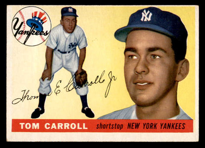 1955 Topps Baseball #158 Tom Carroll Yankees EX-MT 551831