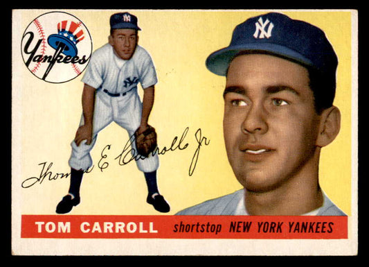 1955 Topps Baseball #158 Tom Carroll Yankees EX-MT 551831