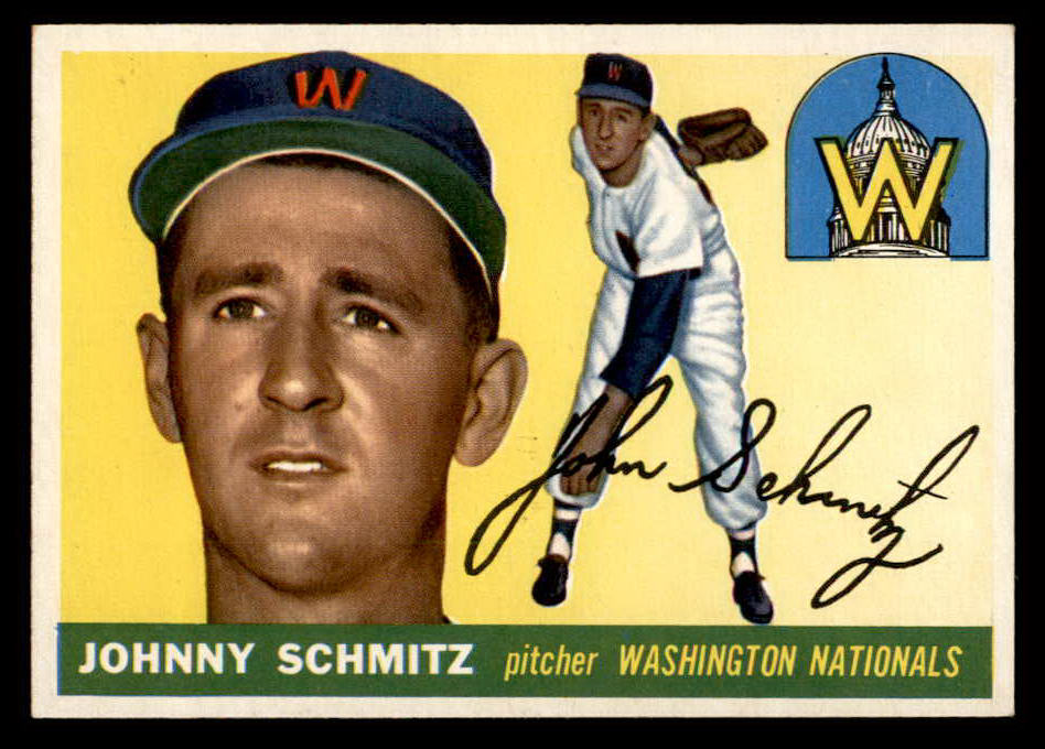 1955 Topps Baseball #159 Johnny Schmitz Senators EX-MT 551832