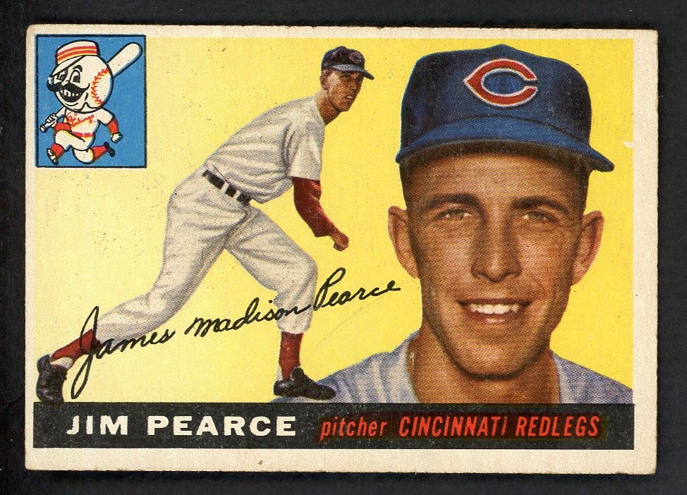 1955 Topps Baseball #170 Jim Pearce Reds VG-EX 551840