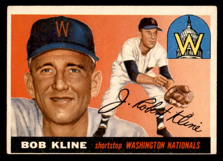 1955 Topps Baseball #173 Bob Kline Senators VG-EX 551843