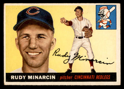 1955 Topps Baseball #174 Rudy Minarcin Reds EX 551844