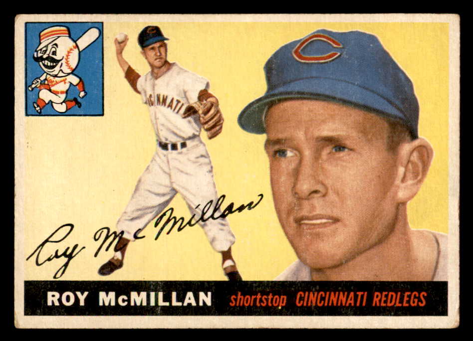 1955 Topps Baseball #181 Roy McMillan Reds VG-EX 551849