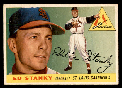 1955 Topps Baseball #191 Eddie Stanky Cardinals EX+/EX-MT 551855