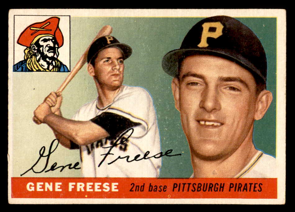 1955 Topps Baseball #205 Geen Freese Pirates VG-EX 551866