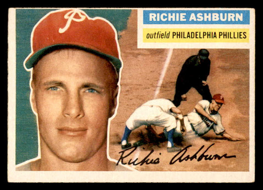 1956 Topps Baseball #120 Richie Ashburn Phillies EX Gray 551872