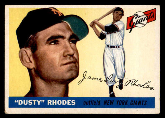 1955 Topps Baseball #001 Dusty Rhodes Giants EX 551873