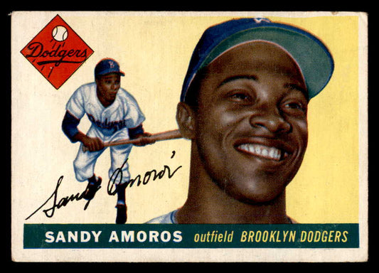 1955 Topps Baseball #075 Sandy Amoros Dodgers VG 551877