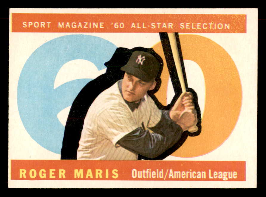 1960 Topps Baseball #565 Roger Maris A.S. Yankees EX-MT 551893