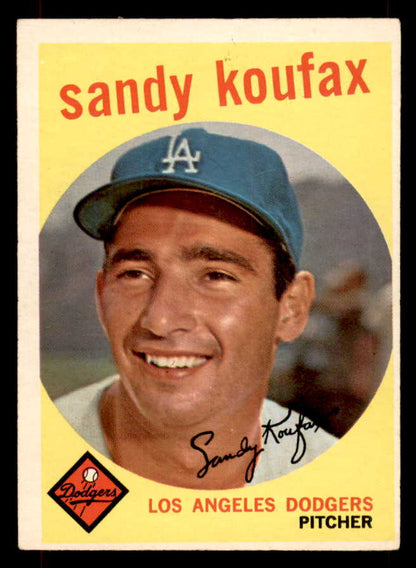 1959 Topps Baseball #163 Sandy Koufax Dodgers VG-EX 551898