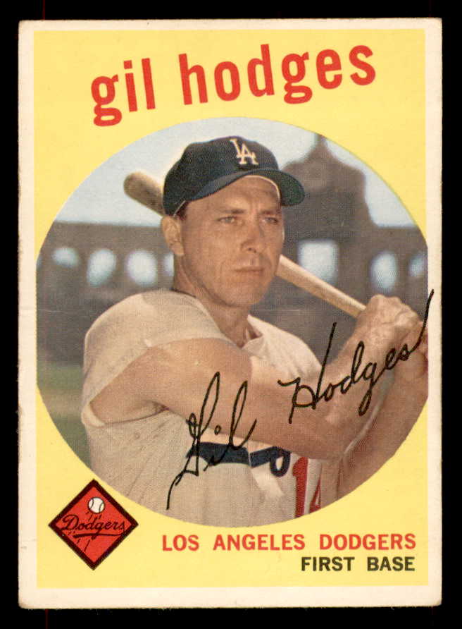 1959 Topps Baseball #270 Gil Hodges Dodgers EX+/EX-MT 551899