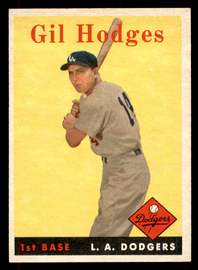 1958 Topps Baseball #162 Gil Hodges Dodgers NR-MT 551926