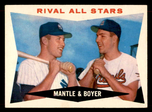 1960 Topps Baseball #160 Mickey Mantle Ken Boyer EX+/EX-MT 551931