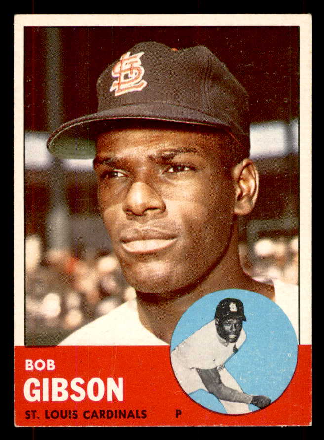 1963 Topps Baseball #415 Bob Gibson Cardinals EX+/EX-MT 551952