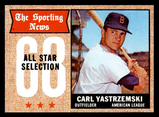 1968 Topps Baseball #369 Carl Yastrzemski A.S. Red Sox NR-MT 551962