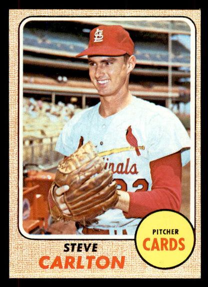 1968 Topps Baseball #408 Steve Carlton Cardinals NR-MT 551963