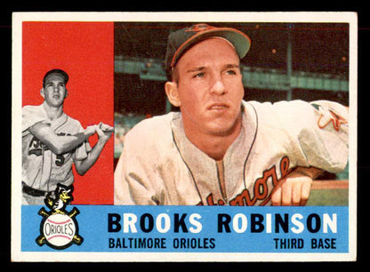 1960 Topps Baseball #028 Brooks Robinson Orioles EX+/EX-MT 551982
