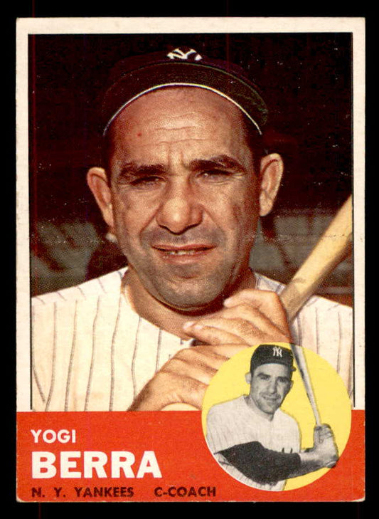 1963 Topps Baseball #340 Yogi Berra Yankees EX+ 551992