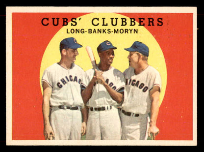 1959 Topps Baseball #147 Ernie Banks Dale Long EX-MT 552007
