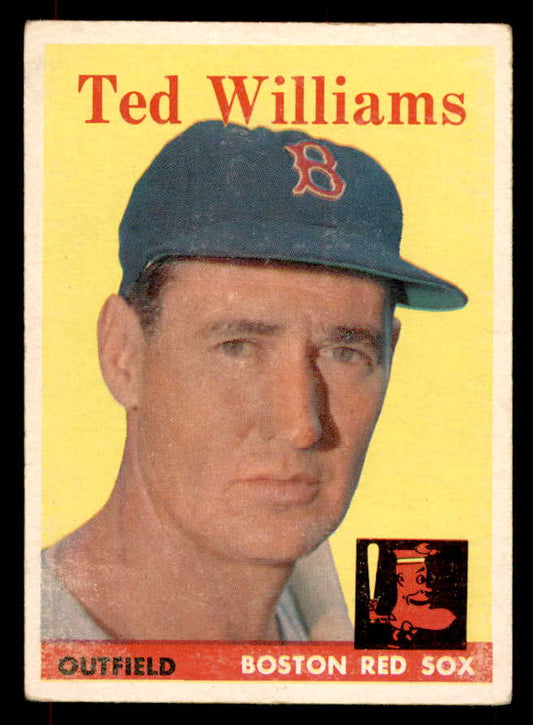 1958 Topps Baseball #001 Ted Williams Red Sox VG-EX 552019