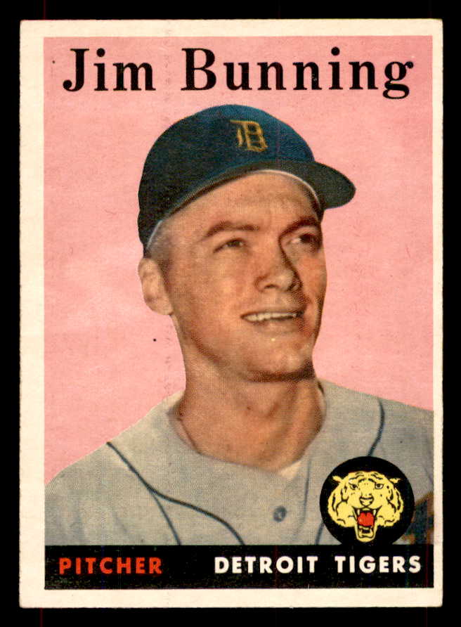 1958 Topps Baseball #115 Jim Bunning Tigers EX-MT 552056