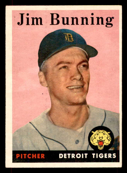 1958 Topps Baseball #115 Jim Bunning Tigers EX-MT 552056