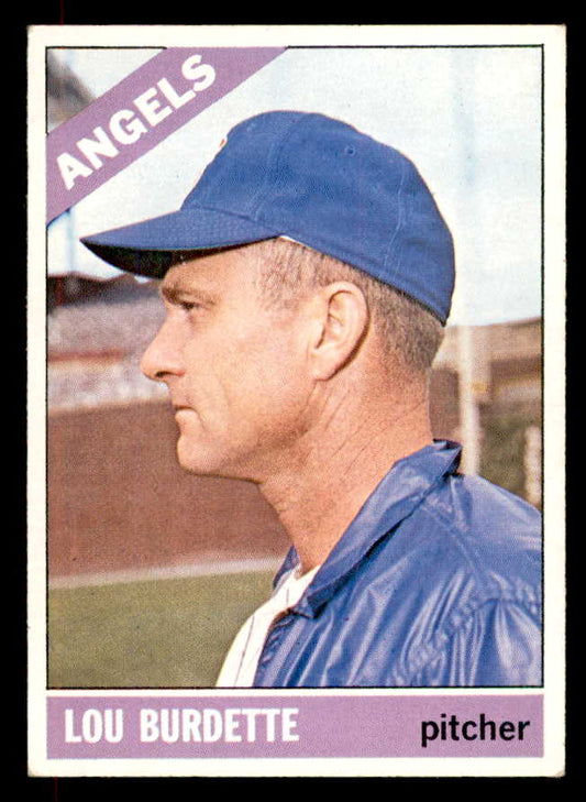 1966 Topps Baseball #299 Lou Burdette Angels EX-MT 552064