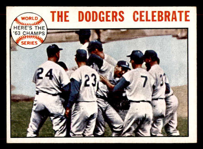 1964 Topps Baseball #140 World Series Summary Sandy Koufax EX 552069