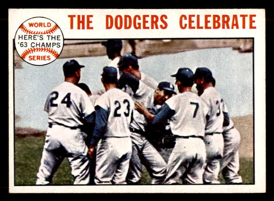 1964 Topps Baseball #140 World Series Summary Sandy Koufax EX 552069
