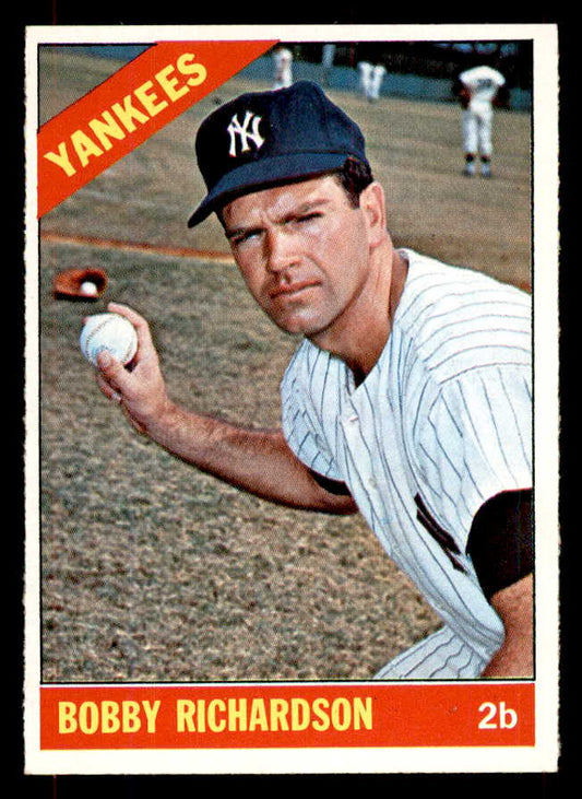 1966 Topps Baseball #490 Bobby Richardson Yankees EX-MT 552070