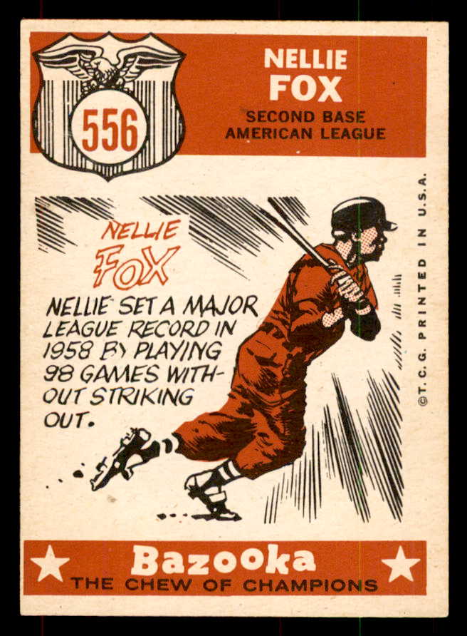 1959 Topps Baseball #556 Nellie Fox A.S. White Sox EX-MT 552079