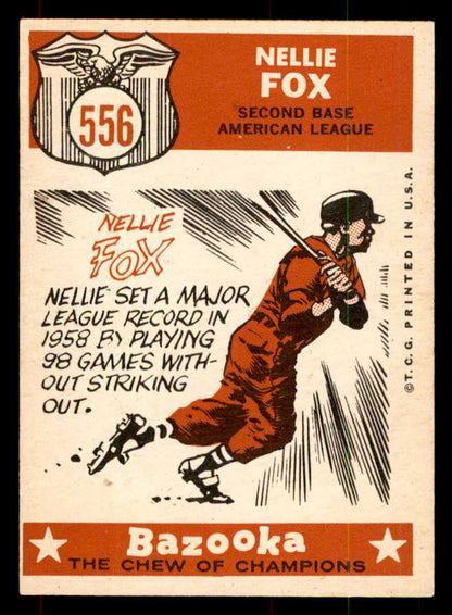 1959 Topps Baseball #556 Nellie Fox A.S. White Sox EX-MT 552079