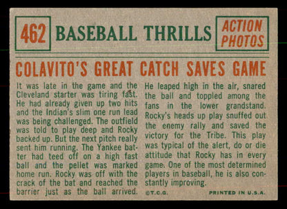 1959 Topps Baseball #462 Rocky Colavito IA Indians EX-MT 552080