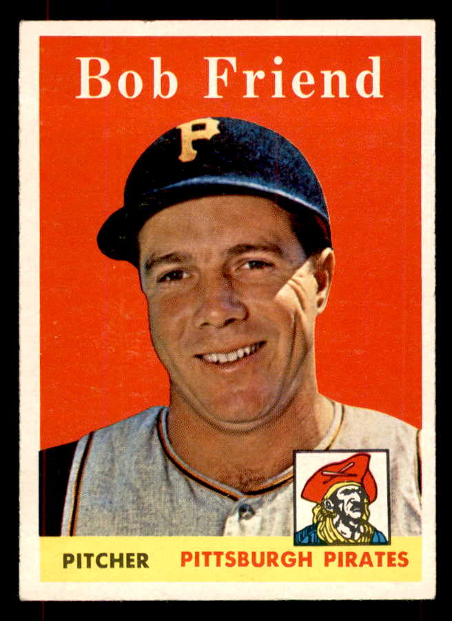 1958 Topps Baseball #315 Bob Friend Pirates EX+/EX-MT 552081