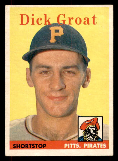 1958 Topps Baseball #045 Dick Groat Pirates EX-MT 552095