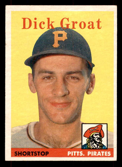 1958 Topps Baseball #045 Dick Groat Pirates EX-MT 552096