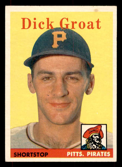 1958 Topps Baseball #045 Dick Groat Pirates EX-MT 552097