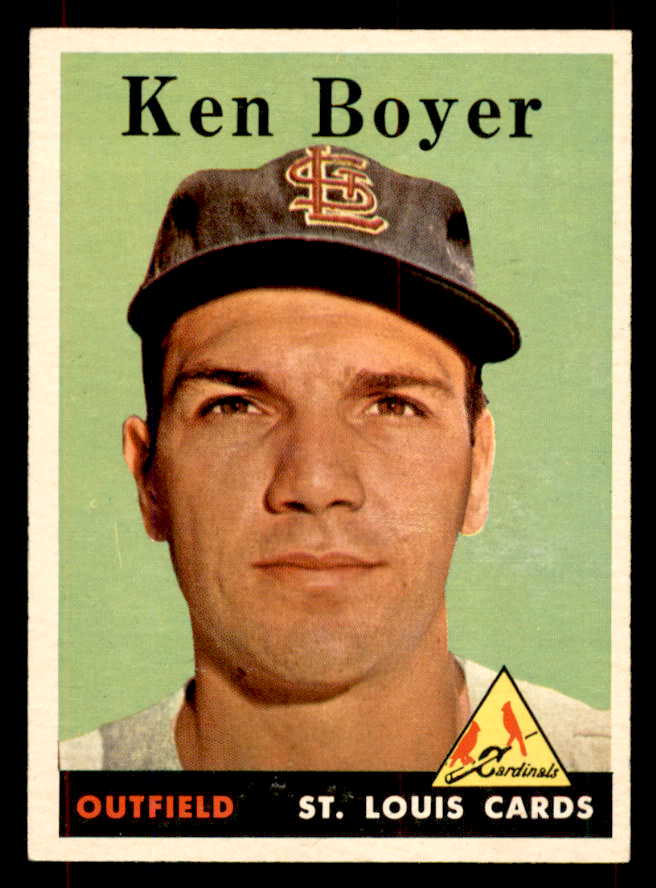 1958 Topps Baseball #350 Ken Boyer Cardinals EX-MT 552101