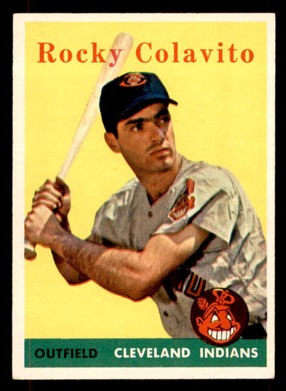 1958 Topps Baseball #368 Rocky Colavito Indians EX-MT 552104