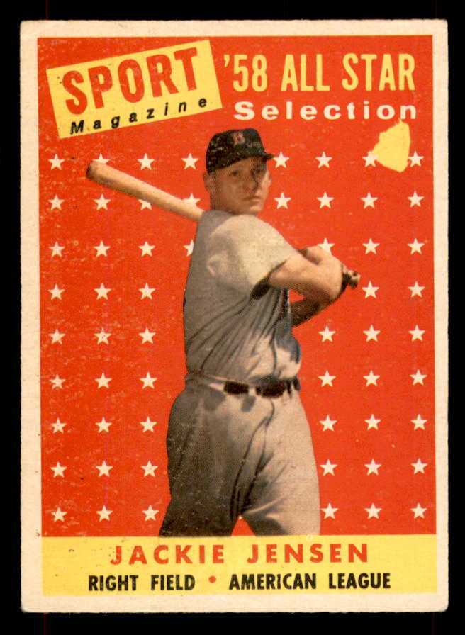 1958 Topps Baseball #489 Jackie Jensen A.S. Red Sox VG 552106
