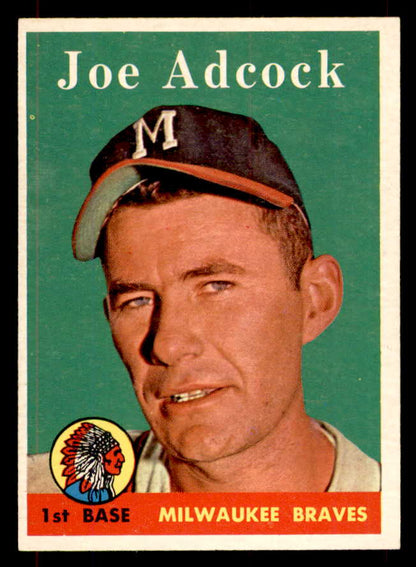 1958 Topps Baseball #325 Joe Adcock Braves EX-MT 552117