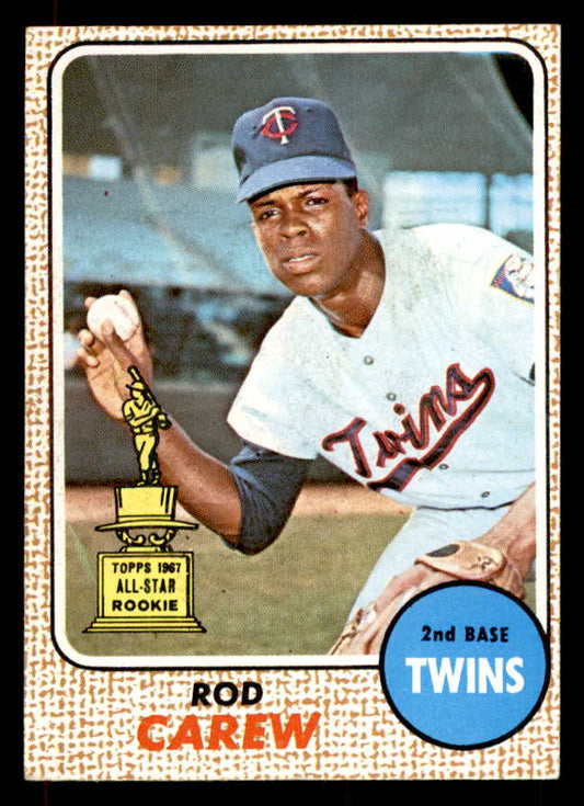 1968 Topps Baseball #080 Rod Carew Twins EX-MT 552142