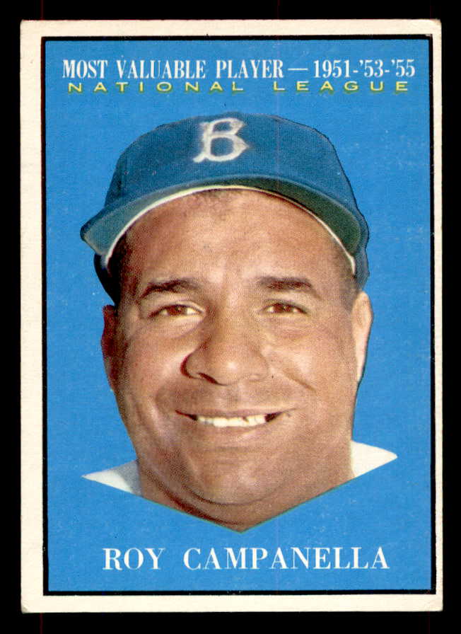 1961 Topps Baseball #480 Roy Campanella MVP Dodgers EX+/EX-MT 552144