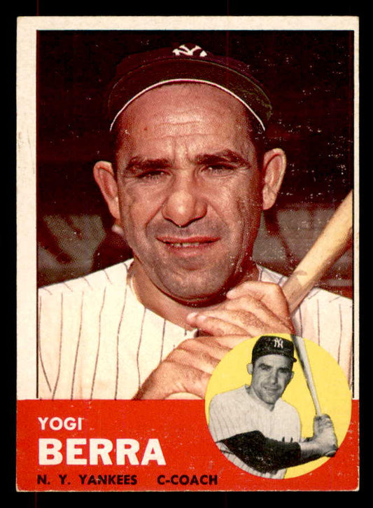 1963 Topps Baseball #340 Yogi Berra Yankees EX-MT 552150
