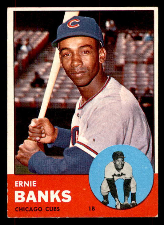 1963 Topps Baseball #380 Ernie Banks Cubs EX-MT 552162