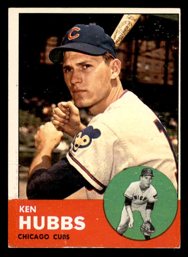 1963 Topps Baseball #015 Ken Hubbs Cubs EX 552193