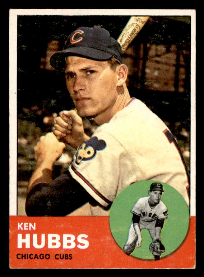 1963 Topps Baseball #015 Ken Hubbs Cubs EX 552194